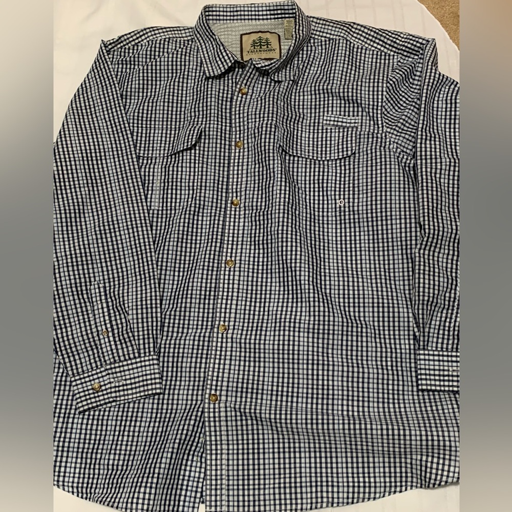 Tallwoods Element Wear Nylon Blend Mesh Long Sleeve Dress Shirt XXXLT